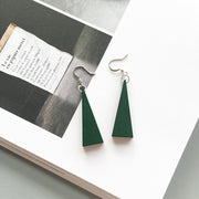 Korean Simple Earrings Retro Hit Color Geometric Wood – Gifts for Her — 16