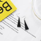Korean Simple Earrings Retro Hit Color Geometric Wood – Gifts for Her — 12