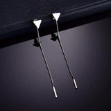 ALong Earrings Female Tassel Earrings Triangle – Gifts for Her — 3