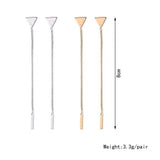 ALong Earrings Female Tassel Earrings Triangle – Gifts for Her — 4