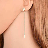 ALong Earrings Female Tassel Earrings Triangle – Gifts for Her — 1