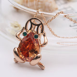 Exaggerated Golden Toad Necklace Female Long – Jewelry Gift Ideas — 4