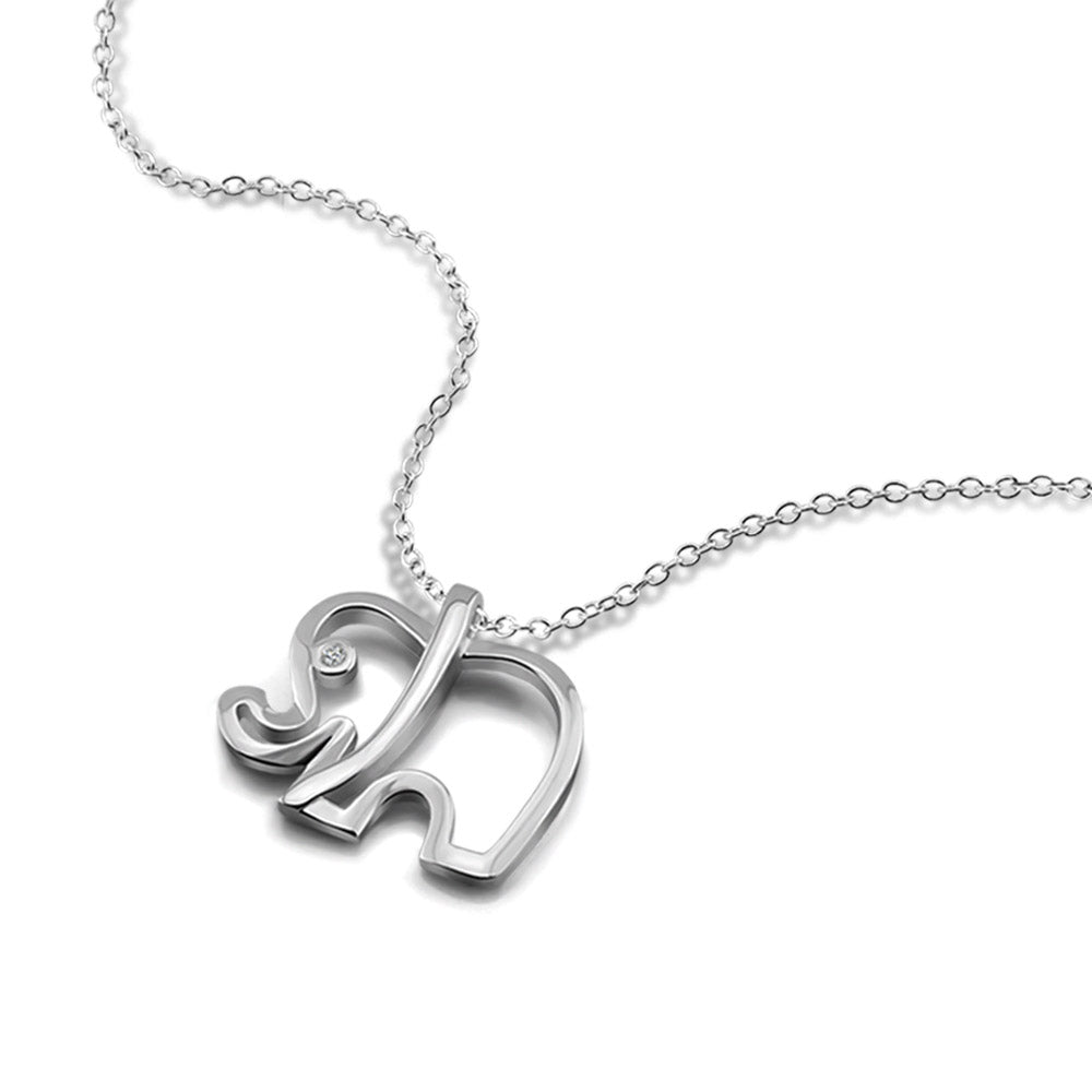 Cute Elephant Pendant Necklace Plating S925 – Jewelry Gift Ideas — 1