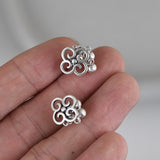 S925 Silver Matte Craft Silver Bead Tassel Earrings – Creative Gifts — 2