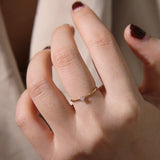 Very Thin Single Diamond Ring With 925 Sterling – Everyday Gifts — 6