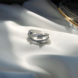 Fold Index Finger Diamond Ring 925 Sterling Silver – Stylish Gifts — 6