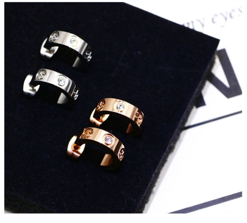 Personalized Rose Gold Super Fairy Earrings – Stylish Gifts — 1