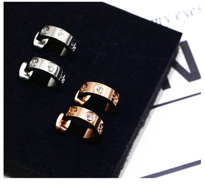Personalized Rose Gold Super Fairy Earrings – Stylish Gifts — 1