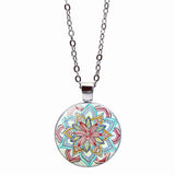 Blue Charm Mandala Necklace Buddhism Chakra Om – Jewelry Gift Ideas — 2