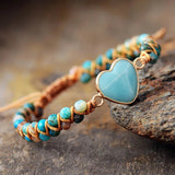 Classic Heart Shape Charm Bracelets Amazonite – Jewelry Gift Ideas — 2