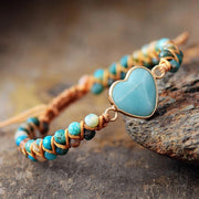 Classic Heart Shape Charm Bracelets Amazonite – Jewelry Gift Ideas — 2