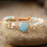 Classic Heart Shape Charm Bracelets Amazonite – Jewelry Gift Ideas — 7