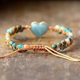 Classic Heart Shape Charm Bracelets Amazonite – Jewelry Gift Ideas — 5