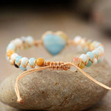 Classic Heart Shape Charm Bracelets Amazonite – Jewelry Gift Ideas — 3