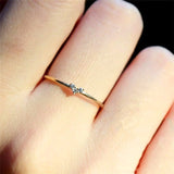 Heart-Shaped Thin Ring For Women Plated With Real Gold – Gifts for Her — 3