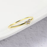 Heart-Shaped Thin Ring For Women Plated With Real Gold – Gifts for Her — 2