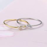 Heart-Shaped Thin Ring For Women Plated With Real Gold – Gifts for Her — 7