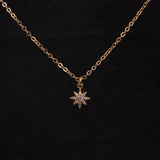 Zircon Collarbone Chain Flower Pendant Necklace – Jewelry Gift Ideas — 4