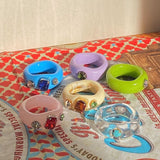 Niche Design Vintage Acrylic Ring Ring Multicolor – Holiday Gift Ideas — 6