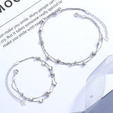 Korean Version Stars Round Bead Double Bracelet Female – Stylish Gifts — 1