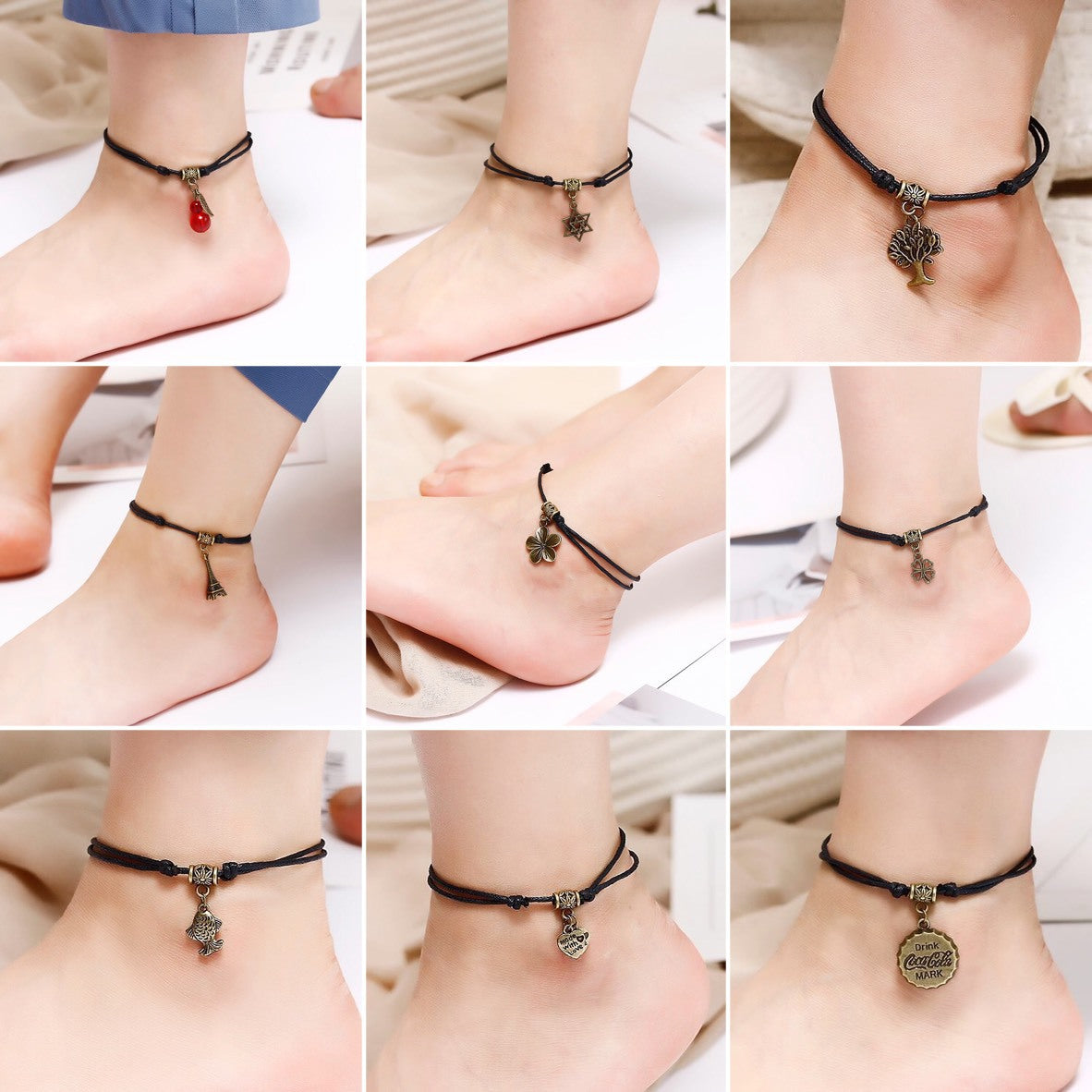 Forest Flower Iron Tower Rudder Anklet Jewelry – Jewelry Gift Ideas — 1