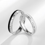 Fashionable English Geometric Open Ring – Stylish Gifts — 1