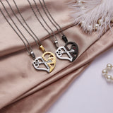 Fashion Key Puzzle Heart Shaped Couple Pendant – Jewelry Gift Ideas — 1