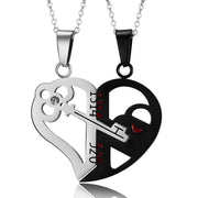 Fashion Key Puzzle Heart Shaped Couple Pendant – Jewelry Gift Ideas — 3