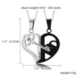 Fashion Key Puzzle Heart Shaped Couple Pendant – Jewelry Gift Ideas — 4