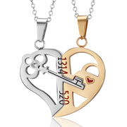 Fashion Key Puzzle Heart Shaped Couple Pendant – Jewelry Gift Ideas — 2