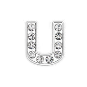 Rhinestone Alphabet Alloy Alphabet Bead Chain Jewelry – Stylish Gifts — 18