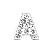 Rhinestone Alphabet Alloy Alphabet Bead Chain Jewelry – Stylish Gifts — 16
