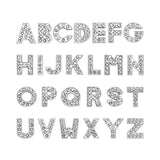 Rhinestone Alphabet Alloy Alphabet Bead Chain Jewelry – Stylish Gifts — 6