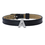 Rhinestone Alphabet Alloy Alphabet Bead Chain Jewelry – Stylish Gifts — 7