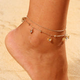 Beach Style Diamond-Studded Small Dragonfly Anklet – Stylish Gifts — 2