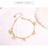 Beach Style Diamond-Studded Small Dragonfly Anklet – Stylish Gifts — 1