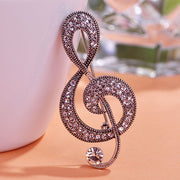 Vintage European And American Musical Note Brooch – Jewelry Gift Ideas — 1