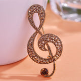 Vintage European And American Musical Note Brooch – Jewelry Gift Ideas — 3