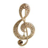 Vintage European And American Musical Note Brooch – Jewelry Gift Ideas — 4