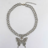 Full Diamond Butterfly Necklace Cute Butterfly – Jewelry Gift Ideas — 2