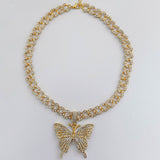 Full Diamond Butterfly Necklace Cute Butterfly – Jewelry Gift Ideas — 3