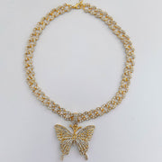 Full Diamond Butterfly Necklace Cute Butterfly – Jewelry Gift Ideas — 3