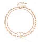 Street Style Cold Wind Chain Double Necklace – Stylish Gifts — 4