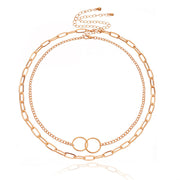 Street Style Cold Wind Chain Double Necklace – Stylish Gifts — 4