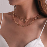 Street Style Cold Wind Chain Double Necklace – Stylish Gifts — 5