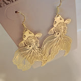 Koi Goldfish Ji Niche Earrings Personalized Fish Tail – Gift Ideas — 1