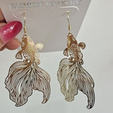 Koi Goldfish Ji Niche Earrings Personalized Fish Tail – Gift Ideas — 2