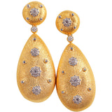 Brushed Water Drop Design Earrings S925 Silver Gold – Gifts for Her — 3