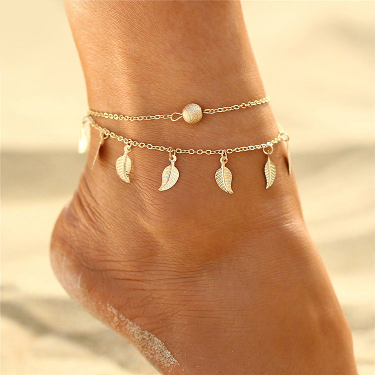 About Double Fringed Ethnic Style Anklet – Stylish Gifts — 1