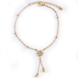 Golden Ladies Multilayer Circle Diamond Anklet – Gift Ideas — 4